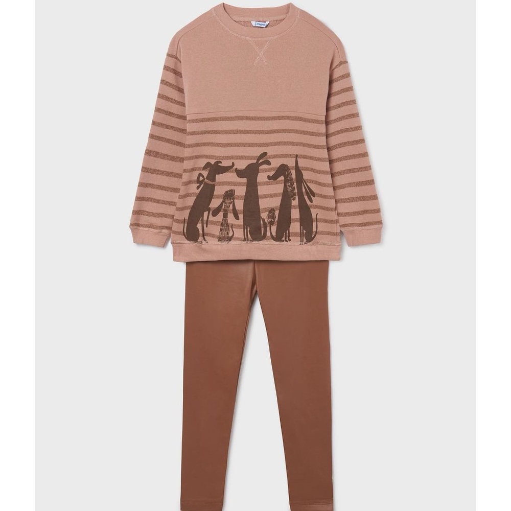 Mayoral Tan and Brown Kids Matching Set